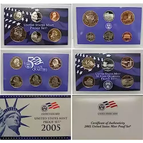 2005 Clad Proof Set - 11 Piece ($2.96 FV) - Set