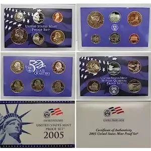 2005 Clad Proof Set - 11 Piece ($2.96 FV) - Set