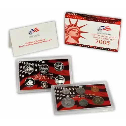 2005 Silver Proof Set - 11 Piece Silver ($2.96 FV)