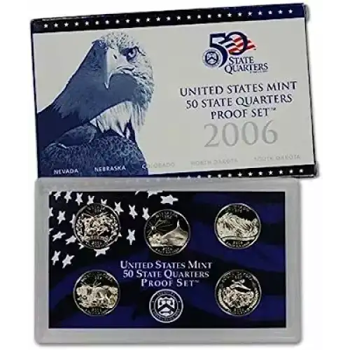 2006 S Clad Quarter Proof Set ($1.25 FV) - Set