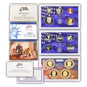 2007 Clad Proof Set: Complete 14-Coin Set, with Box and COA