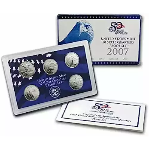 2007  Clad Quarter Proof Set - 5 Piece Quarter ($1.25 FV) - Set