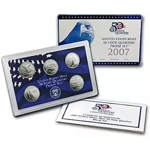 2007  Clad Quarter Proof Set - 5 Piece Quarter ($1.25 FV) - Set
