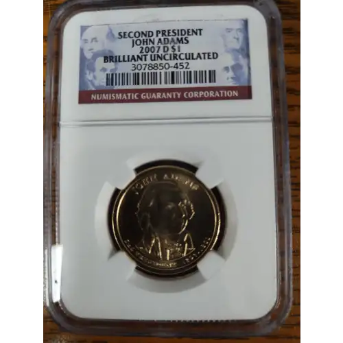 2007 JOHN ADAMS SECOND PRESIDENT