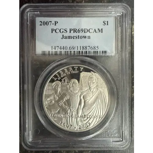 2007-P $1 Jamestown, DCAM