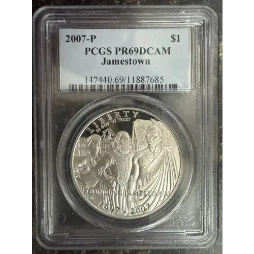 2007-P $1 Jamestown, DCAM
