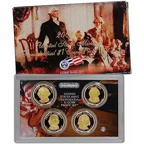 2007 Presidential Proof Dollar Set