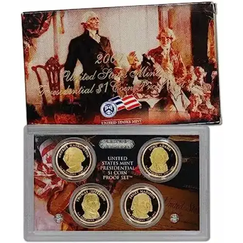 2007 Presidential Proof Dollar Set