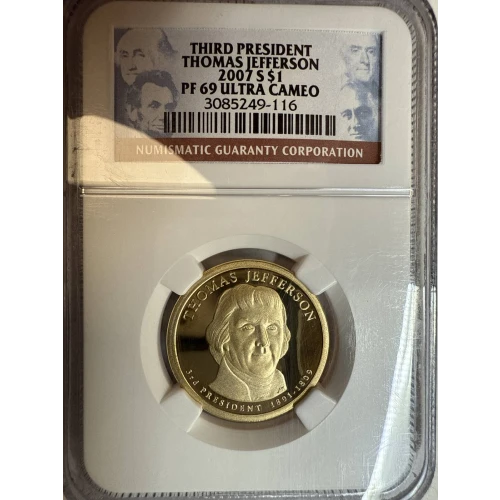 2007 THOMAS JEFFERSON THIRD PRESIDENT ULTRA CAMEO