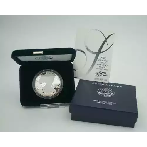 2007 W 1oz Silver Eagle  Proof - with Original Govt Packaging 