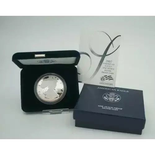 2007 W 1oz Silver Eagle  Proof - with Original Govt Packaging
