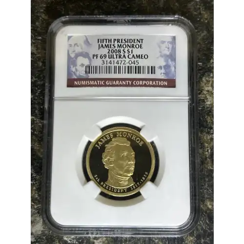 2008 JAMES MONROE FIFTH PRESIDENT ULTRA CAMEO