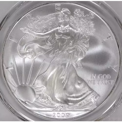 2009 $1 Silver Eagle Mercanti Signature