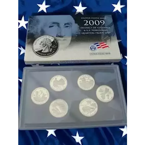 2009 Clad Quarter Proof Set - 6 Piece Quarter ($1.50 FV) - Set