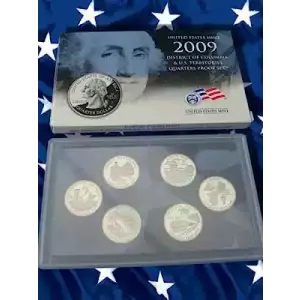 2009 Clad Quarter Proof Set - 6 Piece Quarter ($1.50 FV) - Set
