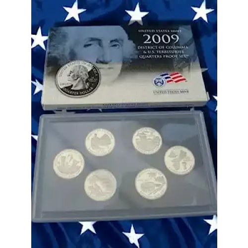 2009 Clad Quarter Proof Set - 6 Piece Quarter ($1.50 FV) - Set