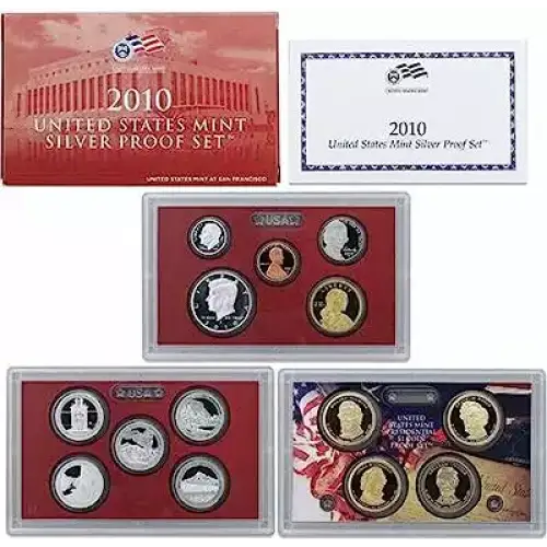 2010 Silver Proof Set - 14 Piece Silver ($6.91 FV) - Set