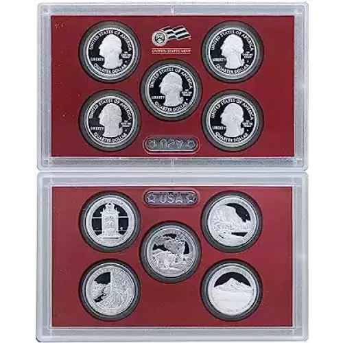 2010 Silver Quarter Proof Set - 5 Piece ($1.25 FV) - Set