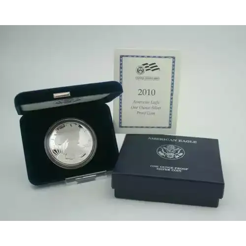2010 W 1oz Silver Eagle  Proof - with Original Govt Packaging