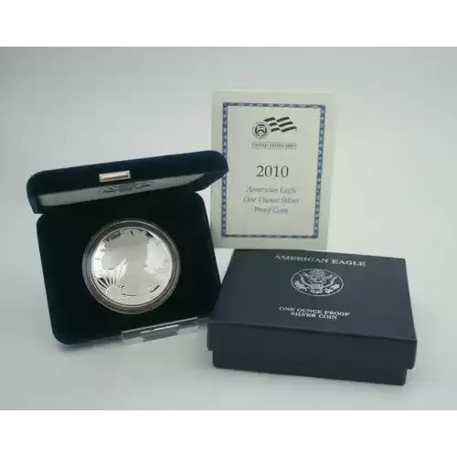 2010 W 1oz Silver Eagle  Proof - with Original Govt Packaging