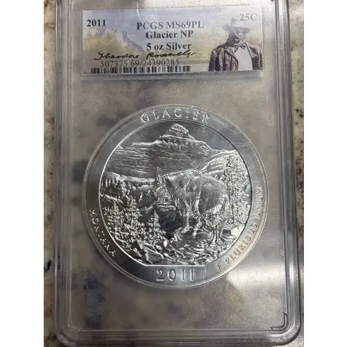 2011 25C Glacier NP 5 oz Silver, PL