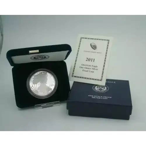 2011 W 1oz Silver Eagle  Proof - with Original Govt Packaging
