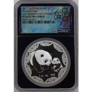 2012 PANDA - PHILADELPHIA ANA WORLD'S FAIR OF MONEY OFFICIAL PANDA ISSUE ULTRA CAMEO