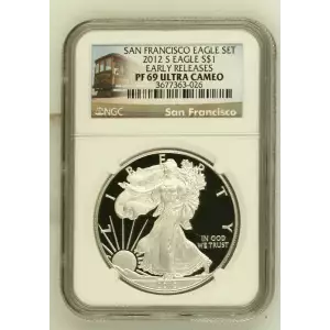 2012 S SAN FRANCISCO EAGLE SET EARLY RELEASES OFFICIAL US MINT SET ULTRA CAMEO (2)