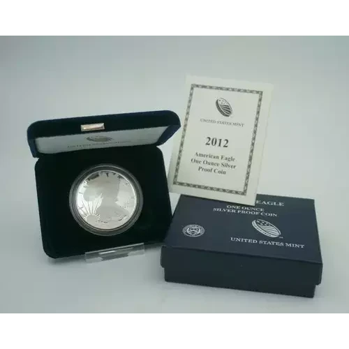 2012 W 1oz Silver Eagle  Proof - with Original Govt Packaging