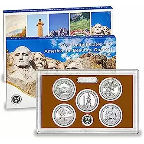 2013 Clad Quarter Proof Set - 5 Piece Quarter ($1.25 FV) - Set