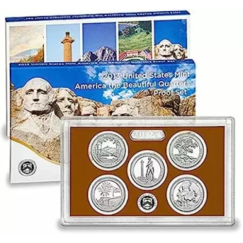 2013 Clad Quarter Proof Set - 5 Piece Quarter ($1.25 FV) - Set