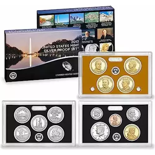 2013 Silver Proof Set - 14 Piece Silver ($6.91 FV) - Set