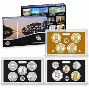 2013 Silver Proof Set - 14 Piece Silver ($6.91 FV) - Set