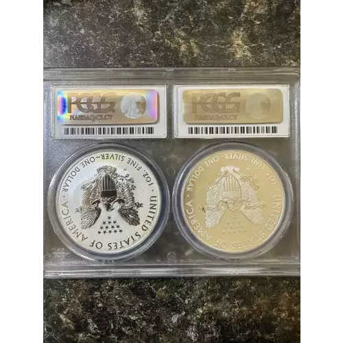 2013-W $1 Enhanced Silver Eagle West Point Mint Set (2)