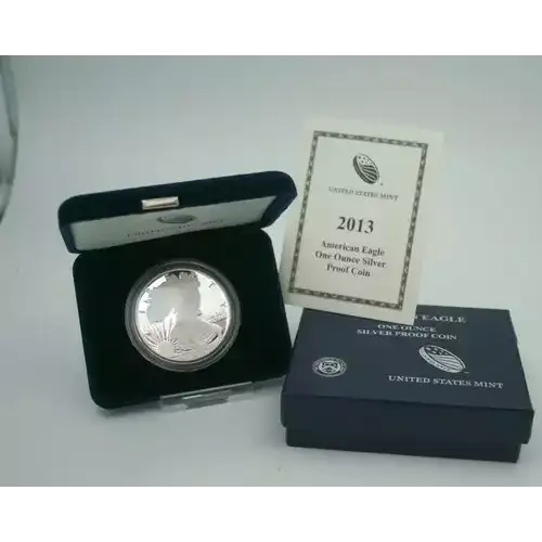 2013 W 1oz Silver Eagle  Proof - with Original Govt Packaging