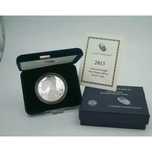 2013 W 1oz Silver Eagle  Proof - with Original Govt Packaging