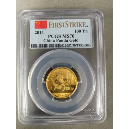 2014 100 Yn Panda Gold First Strike