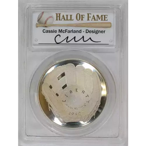 2014-P $1 Baseball Hall of Fame Cassie McFarland Signature, DCAM