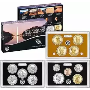 2014 Silver Proof Set - 14 Piece Silver ($6.91 FV) - Set