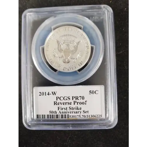 2014-W 50C Reverse Proof 50th Anniversary Set First Strike