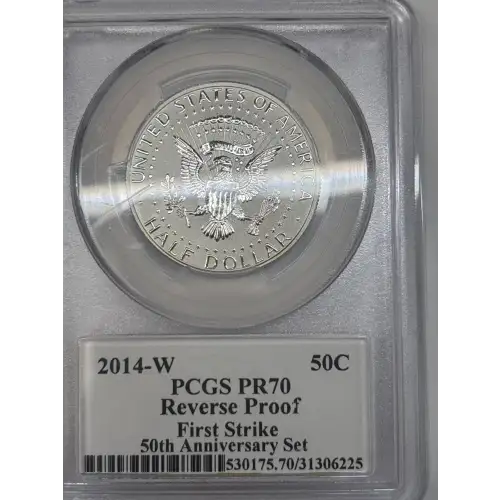 2014-W 50C Reverse Proof 50th Anniversary Set First Strike (2)