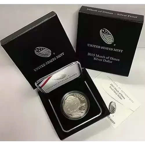 2015 March of Dimes Proof Dollar