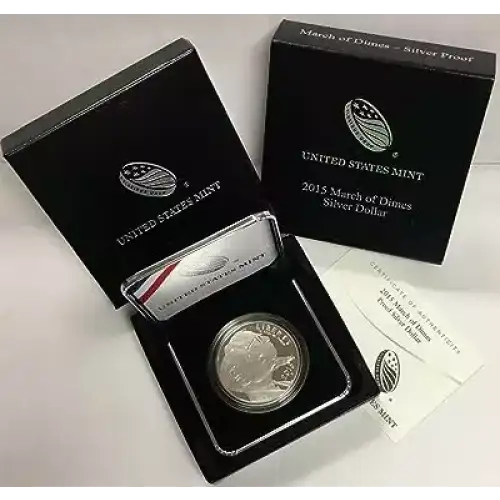 2015 March of Dimes Proof Dollar
