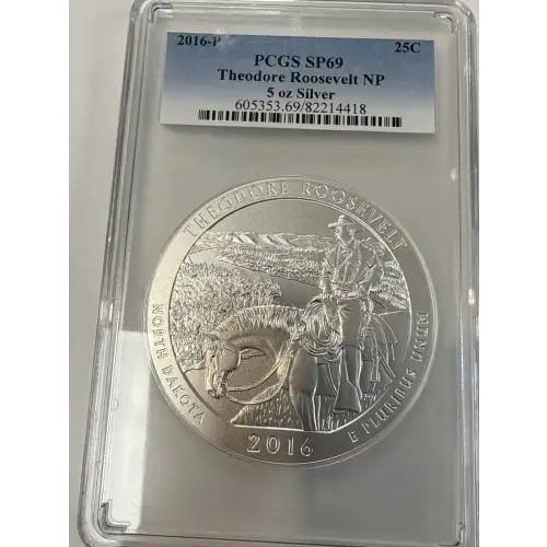 2016-P 25C Theodore Roosevelt NP 5 oz Silver