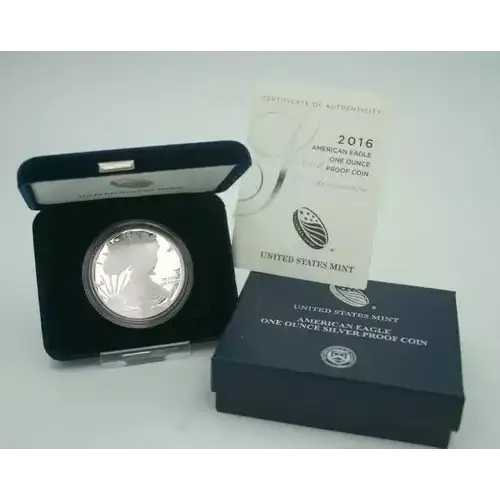 2016 W 1oz Silver Eagle  Proof - with Original Govt Packaging  (2)