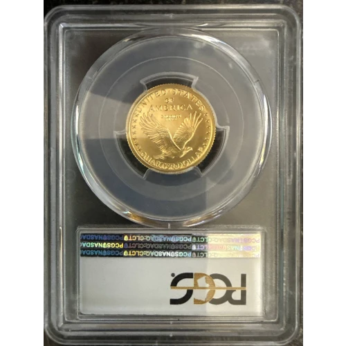2016-W 25C Standing Liberty Gold 100th Anniversary FDI 1 of 300 First Day of Issue (2)