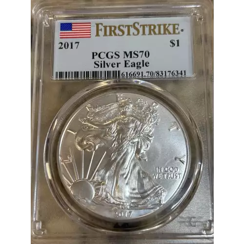 2017 Bullion Silver Eagles PCGS MS-70 Silver Eagle First Strike - Quad ...