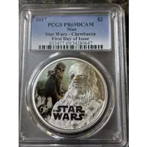 2017 $2 Star Wars - Chewbacca First Day of Issue, DCAM