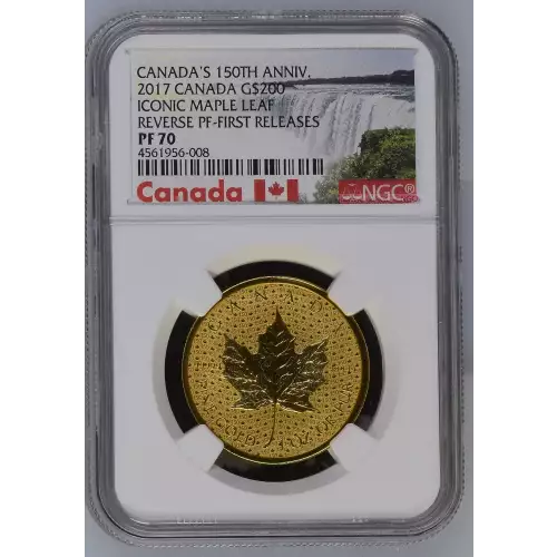 2017 ICONIC MAPLE LEAF FIRST RELEASES CANADA'S 150TH ANNIV. (2)