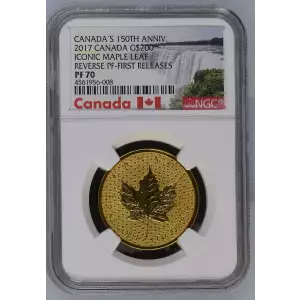 2017 ICONIC MAPLE LEAF FIRST RELEASES CANADA'S 150TH ANNIV. (2)